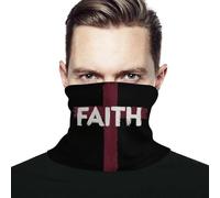 Donna Uomo Sciarpa al Collo Croce della Fede di Gesù Cristo Ghetta da Collo Traspirante Passamontagna Multiuso Sciarpa A Tubo per Ciclismo Pesca Motocicletta