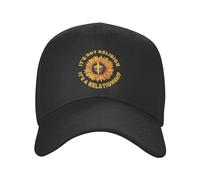 Donna Uomo Snapback cap, It's Not Religion It's A Relationship Christianity Christ Jesus Cappellino da Baseball Regolabile Cappellino con Visiera Moda Berretto da Baseball per Sport Tennis Corsa
