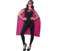 Donna Uomo Super Eroe Mantelle Halloween Costume Accessoey & Maschera