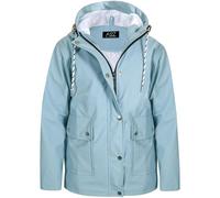 Donna Uomo Tasche con Zip Giacca Dusty Blu Piumino Maniche Lunghe Cappotto