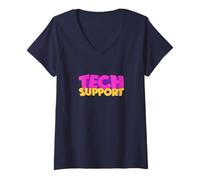 Donna Urban. Tech Support Maglietta con Collo a V