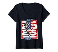 Donna USA Designs of GoldCup Tournament. Maglietta con Collo a V