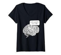 Donna Use Me, While It's Still Legal: Free Speech & Thinking Brain Maglietta con Collo a V