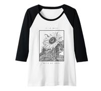 Donna Va Bene con Il Mio Inno Cristiano di Girasole dell'anima Maglia con Maniche Raglan