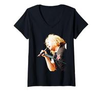 Donna Van Halen Balance Tour Sammy Hagar Era 1995 Maglietta con Collo a V