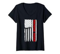 Donna Vance 2028 Presidente Bandiera Americana J.D. Vance 2028 Maglietta con Collo a V