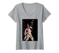 Donna Vanilla Ice Ice Baby Rapper dal Vivo 1991 Maglietta con Collo a V