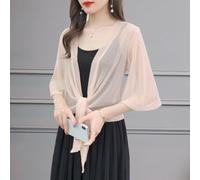 Donna Velato a Rete Coprispalle Bolero Cappotto Capsule Mantellina Top Maniche