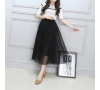 donna velato a rete gonna lunga decorativi tulle slip PIEGHE Tutu Abito da ballo