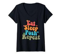 Donna Venditore Elegante Venditore Online Poshmark Mangiare Sonno Posh Ripeti Maglietta con Collo a V