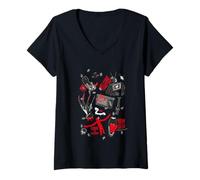 Donna Venerdì 13 Halloween Design Benvenuto Prime Time Maglietta con Collo a V
