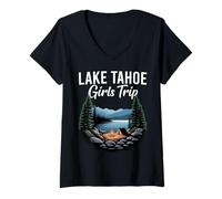 Donna Viaggio Ragazze Lake Tahoe Maglietta con Collo a V