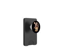 Donna vichinga mitologia norrena ragazza fanciulla ululando alla luna PopSockets PopWallet per MagSafe