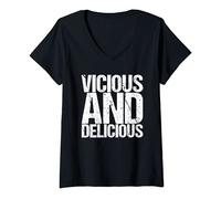 Donna Vicious E Delizioso Maglietta con Collo a V