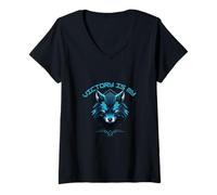 Donna Victory Is My Statement, Abbigliamento motivazionale Maglietta con Collo a V
