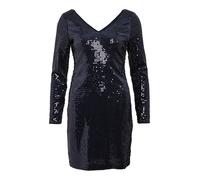 Donna VILA Abito Mini Paillettes Foderato Glamour Party Sera Scintillio VISADIE