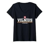 Donna Vilnius Lithuania/Lietuva Maglietta con Collo a V