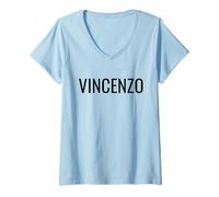 Donna Vincenzo Maglietta con Collo a V