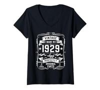 Donna Vintage 1929 96 Years Old Gifts for Men 96yr 96th Birthday Maglietta con Collo a V