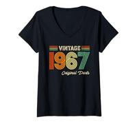 Donna Vintage 1967 Original Parts Birthday 1967 Men Women Vintage Maglietta con Collo a V