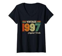 Donna Vintage 1997 Original Parts Birthday 1997 Men Women Vintage Maglietta con Collo a V