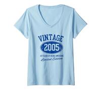 Donna Vintage 20th Year of Being Awesome 20th Birthday 2005 Uomini Maglietta con Collo a V