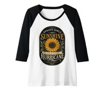 Donna Vintage Agosto Compleanno Girasole Donne Maglia con Maniche Raglan