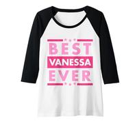Donna Vintage Best Vanessa di Sempre, Il più Grande Vanessa del Mondo Maglia con Maniche Raglan