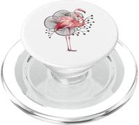Donna Vintage Boho Chic Pink Flamingo Elegance Opera d'arte PopSockets PopGrip per MagSafe