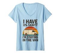 Donna Vintage I'm Staying in Tha Van Funny Phasmophobia Man Women Maglietta con Collo a V
