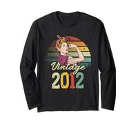 Donna vintage inarrestabile, forte e bella per il 13° compleanno Maglia a Manica