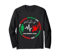 Donna Vita libertà Iran Zan Zendegi Azadi Persiano Maglia a Manica