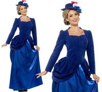 Donna Vittoriano Costume da Donna Mary Poppins Vestito Nuovo Da Smiffys