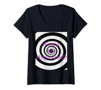 Donna Voglio Essere ipnotizzato Maglietta con Collo a V