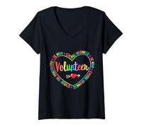 Donna Volontariato Carino Volontariato Staff Uniforme Evento Chiesa Gruppo Maglietta con Collo a V