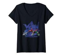 Donna Voltron Flying Mech Maglietta con Collo a V