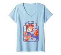 Donna Wake Me Up Sarcastic Retro Vintage Funny Adult Humor Maglietta con Collo a V