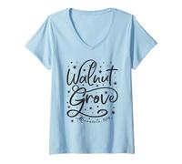 Donna Walnut Grove Minnesota Stati Uniti 1874 Maglietta con Collo a V