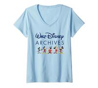 Donna Walt Disney Archives Mickey Mouse Maglietta con Collo a V