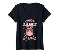 Donna Warning American Football Dad Skull Player for Fathers Day Maglietta con Collo a V
