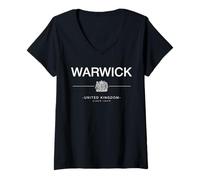 Donna Warwick Regno Unito Home Warwick Inghilterra Maglietta con Collo a V