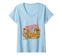 Donna WDNC Pre-menopausa Vintage Anni '70 Non Ci Interessa Maglietta con Collo a V