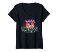 Donna We Are Playing For Peace - For Soccer Lovers Maglietta con Collo a V