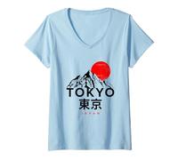 Donna Wear Cool Tokyo Japan Novelty Graphic Tees & Cool Designs Maglietta con Collo a V