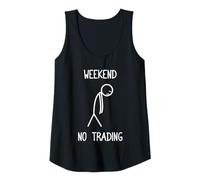 Donna Weekend No Trading Trader azioni Mercato azionario Borsa Canotta