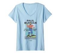 Donna Welcome To Derry Paul Bunyan Monument Maglietta con Collo a V