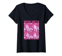 Donna Whitney Houston Voglio Ballare con Qualcuno Pop Art Maglietta con Collo a V