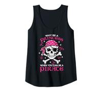 Donna Why Be Princes Pirate Skull Crossbones Ragazze Bambini Donne Adolescenti Canotta