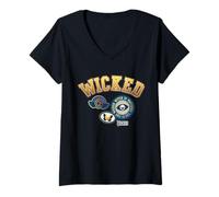 Donna Wicked Collegiate Wicked Witch Maglietta con Collo a V