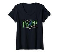 Donna Wicked: For Good Fly… Fly Maglietta con Collo a V
